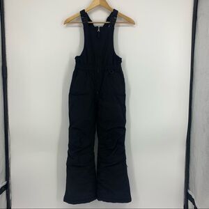 Lands’ End Kids The Squall Black Unisex Youth Size 10S Bib Ski Pants